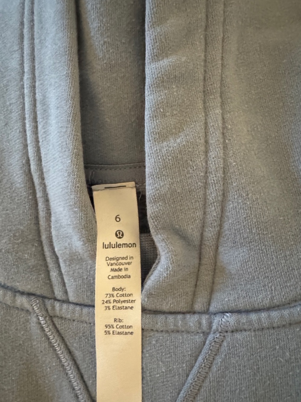 lululemon athletica Slate Blue Pullover Hoodie - Picture 2 of 2